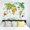 World Map Wall Art for Kids