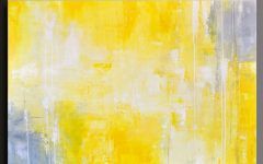 Yellow Grey Wall Art