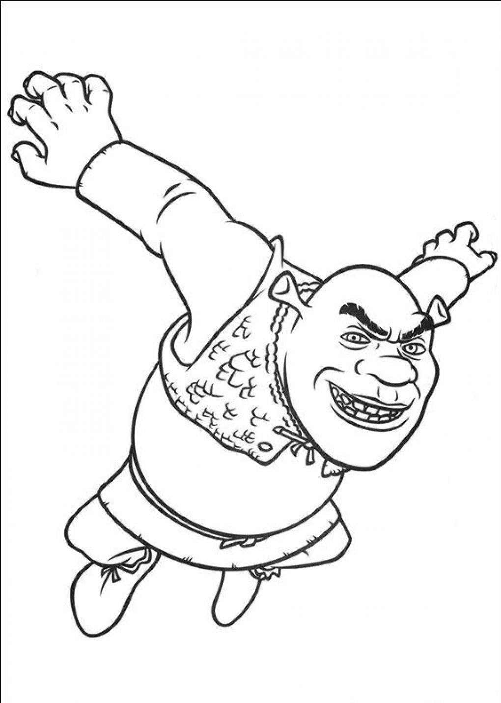 Printable Shrek Coloring Pages