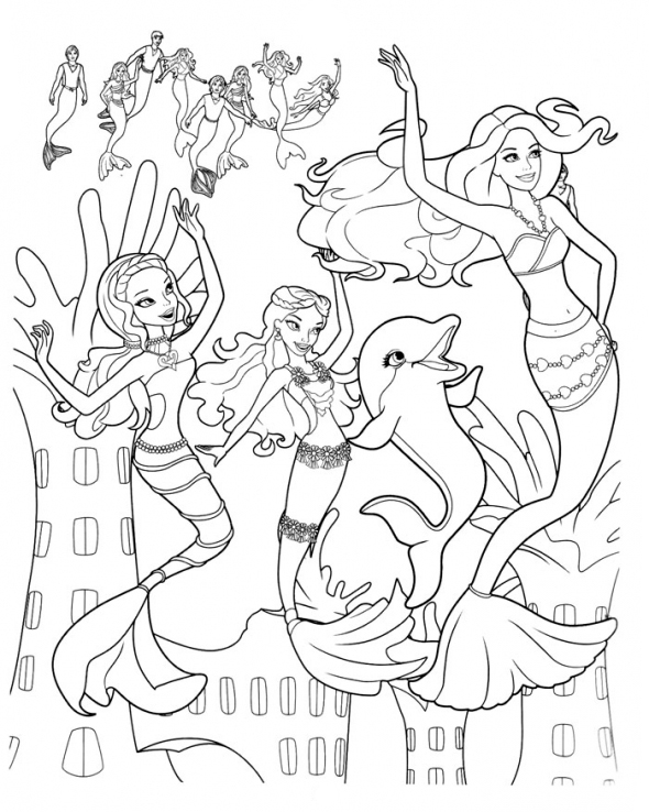 Download Barbie Mermaid Coloring Pages - Best Coloring Pages For Kids