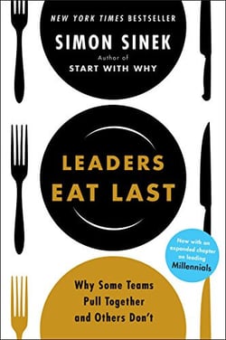 leaders eat last book cover for leadership book