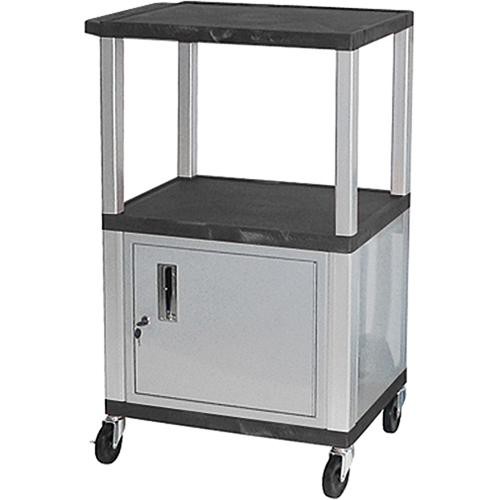 Luxor Multi-Height A/V Cart with 3 Shelves, and WT2642C4E-N B&H