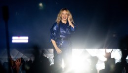 Kylie Minogue performs onstage during OUTLOUD Music Festival at WeHo Pride on June 2, 2024 in West Hollywood, California.