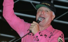 Musician Screamin' Scott Simon of the band Sha Na Na performs on stage at the celebration of the DVD release of "Grease Rockin' Rydell Edition" at the Santa Monica Pier on September 19, 2006 in Santa Monica, California.