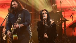 Koe Wetzel with Jessie Murph perform on "The Late Show with Stephen Colbert" on August 15, 2024.