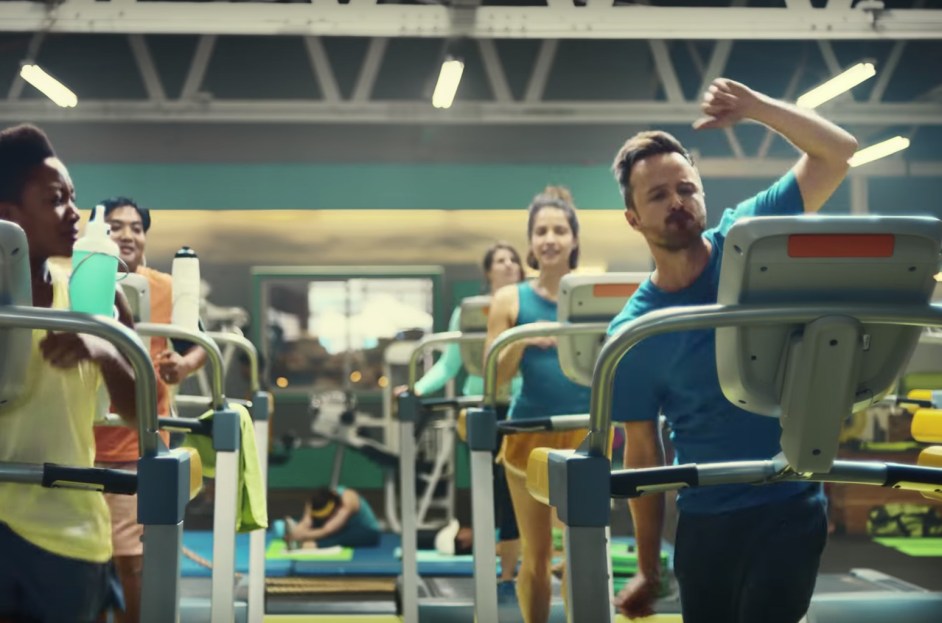 Aaron Paul in a commercial for vitaminwater.