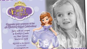 Princess sofia Birthday Party Invitations Princess sofia Birthday Invitations Ideas Bagvania Free