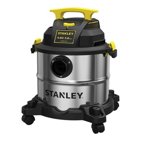  Stanley 5-Gallon 4 Peak MAX HP Pro SS Wet Dry Vacuum on white background