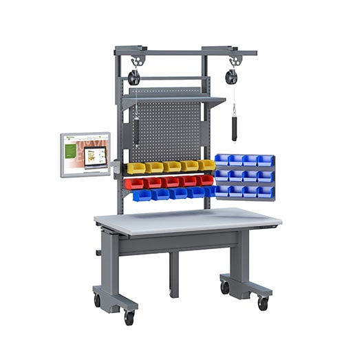 Electric Height Adjustable Workbenches - BOSTONtec