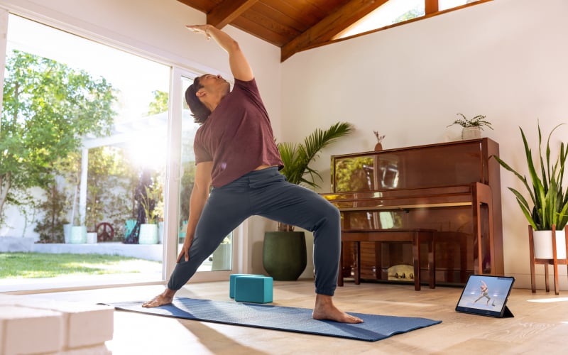 Man doing a workout