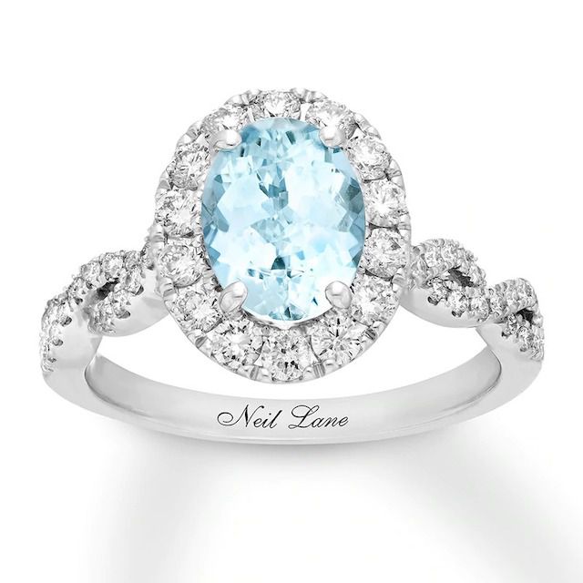 Neil Lane Aquamarine Engagement Ring