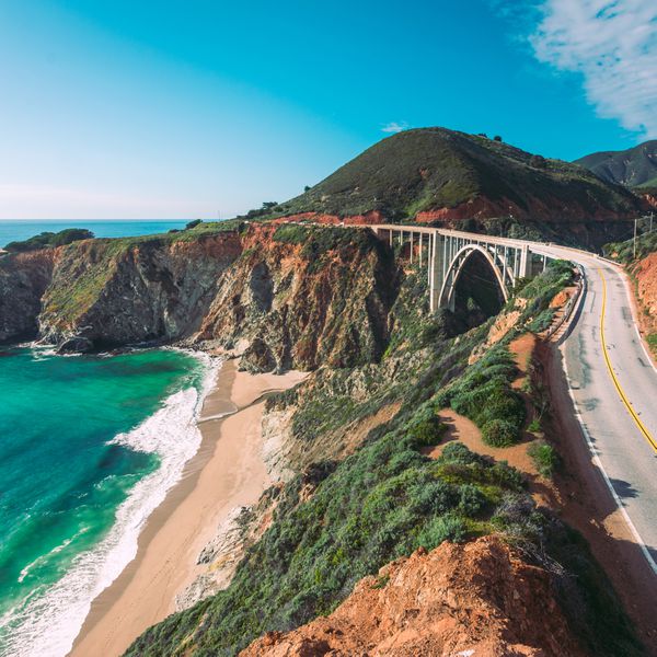 California coast, the perfect spring honeymoon destination.