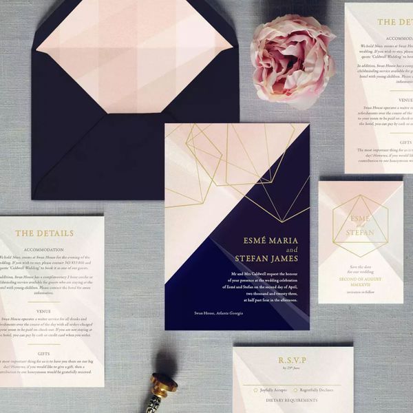 foil invitation