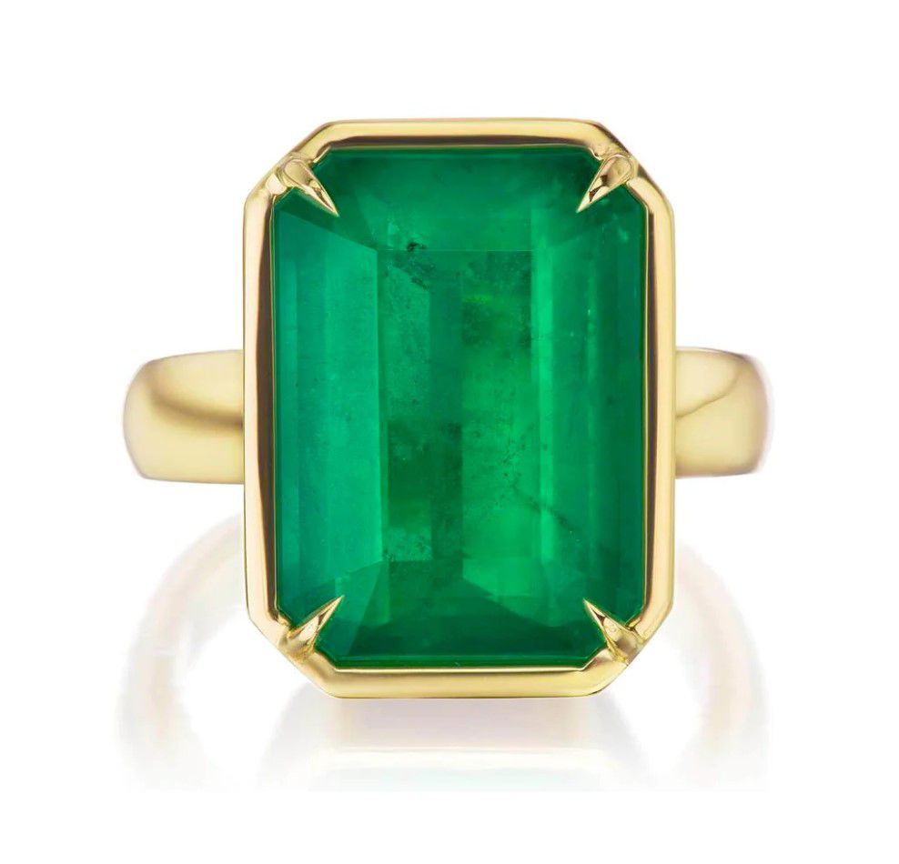 Chroma by Greenwich St. Jewelers Cleo Brazilian Emerald Ring