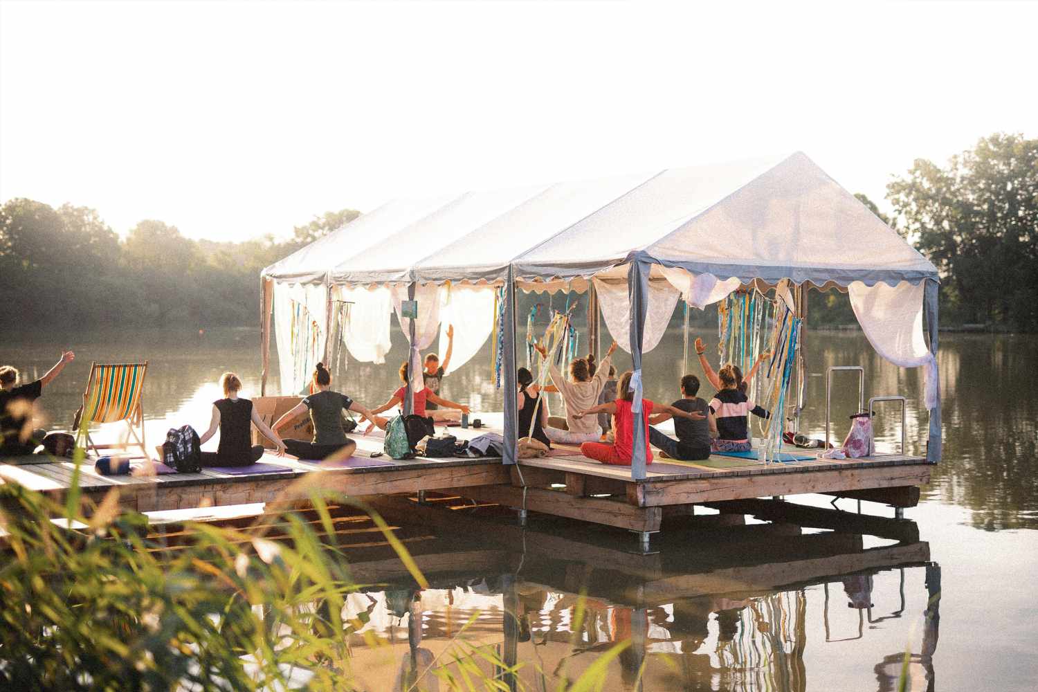 Yoga Class Outside