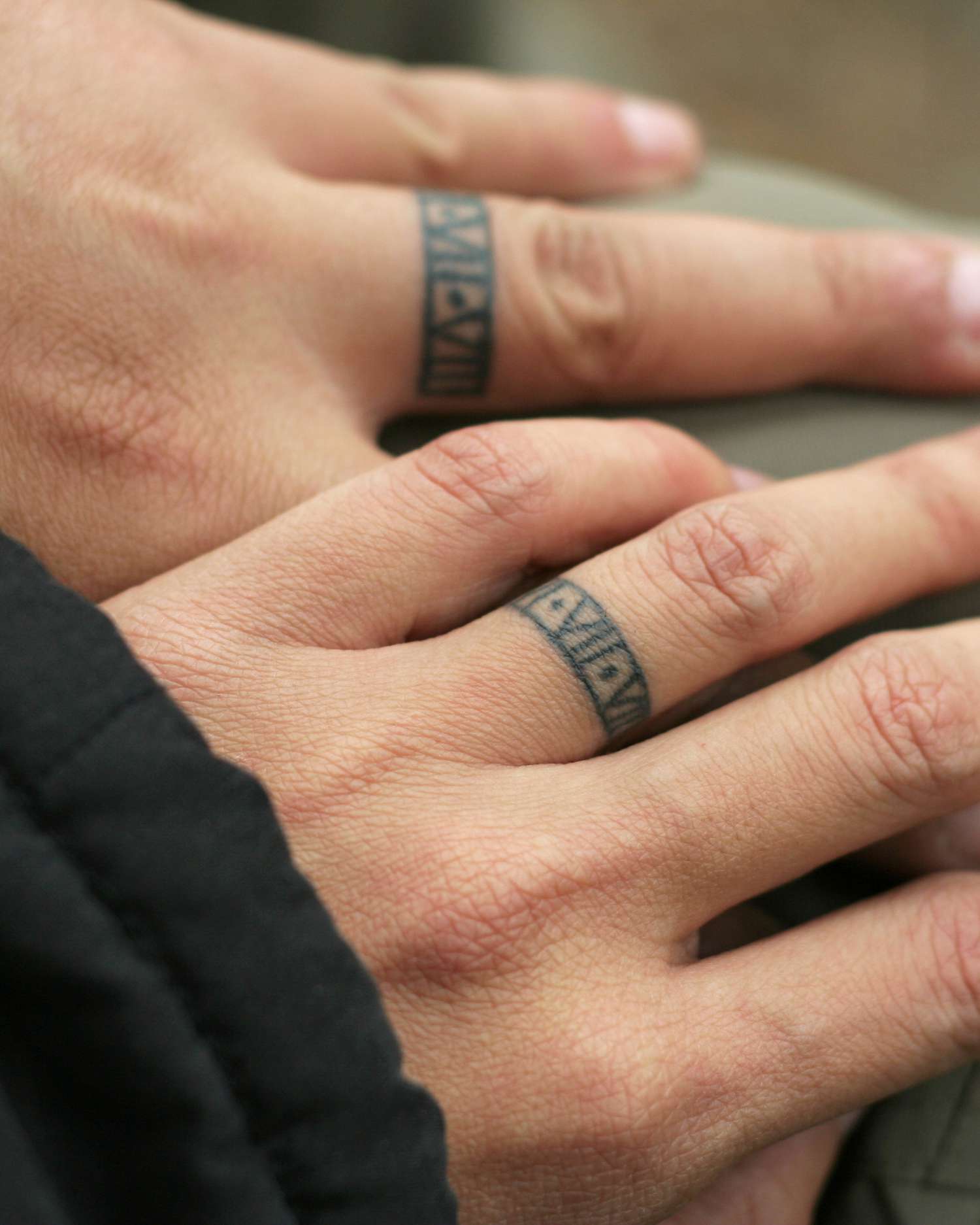 couple tattoo ring