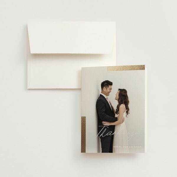 Minted + Brides Wedding Thank-You Card