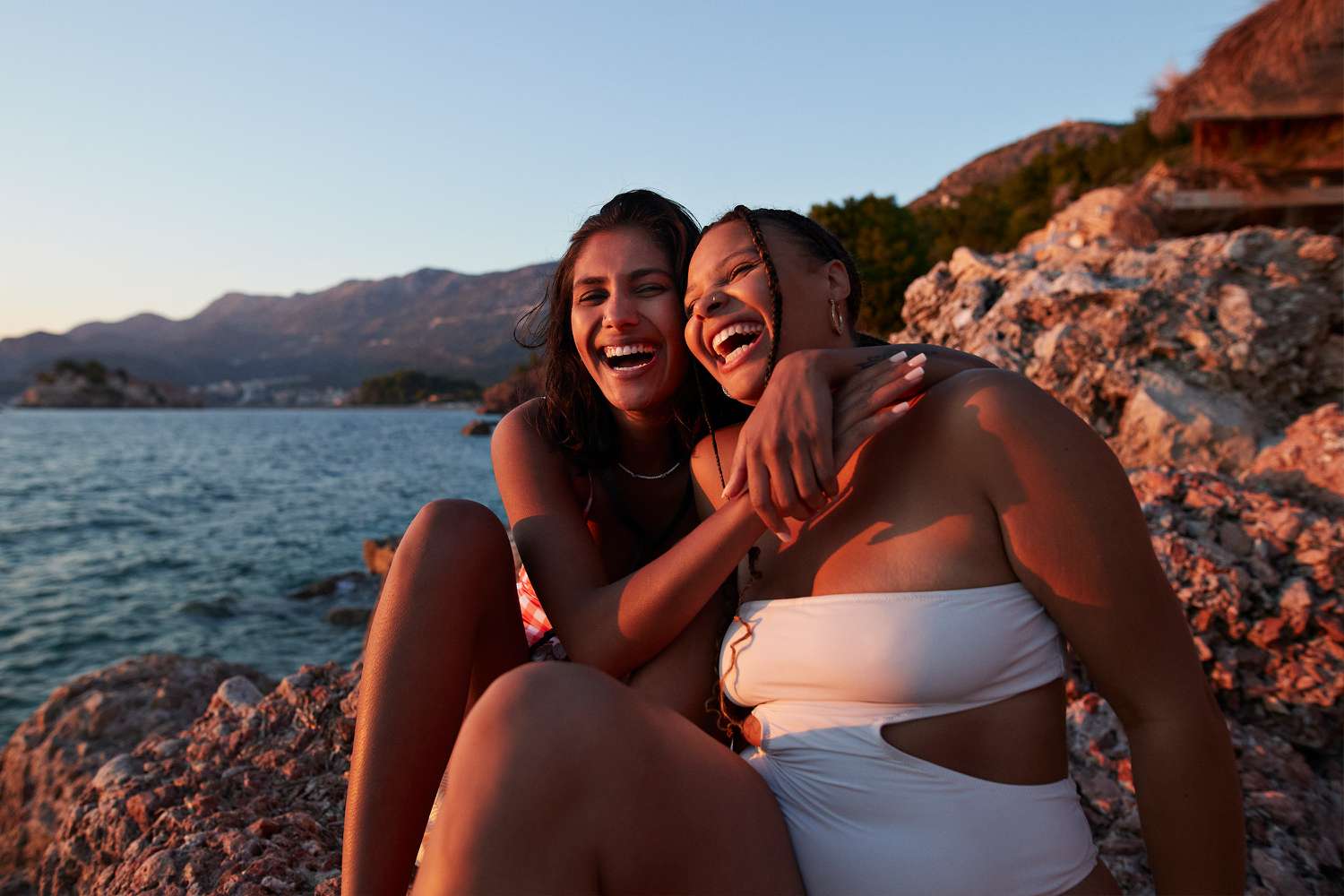 Happy Women at the Beach