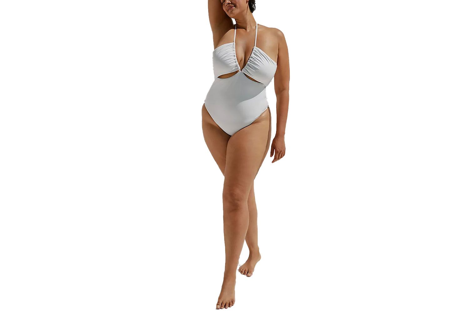Maeve Strappy Ruched One-Piece Swimsuit Maeve Strappy Ruched One-Piece Swimsuit