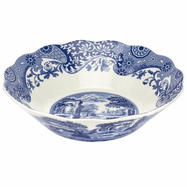 Spode Blue Porcelain Salad Bowl