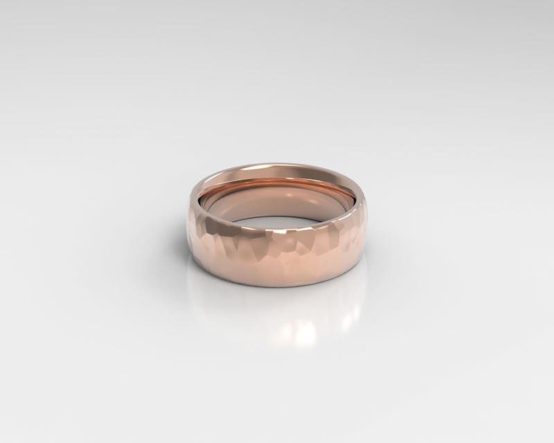 Holden Hammered Wedding Ring