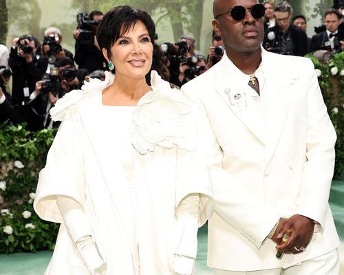 Kris Jenner and Corey Gamble in White Outfits at 2024 Met Gala