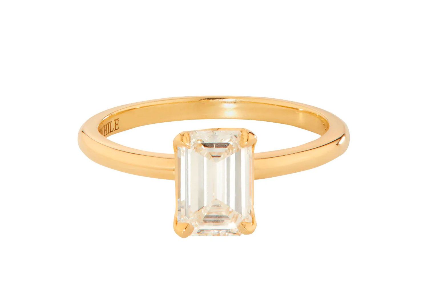 Erstwhile Deco Solitaire Ring