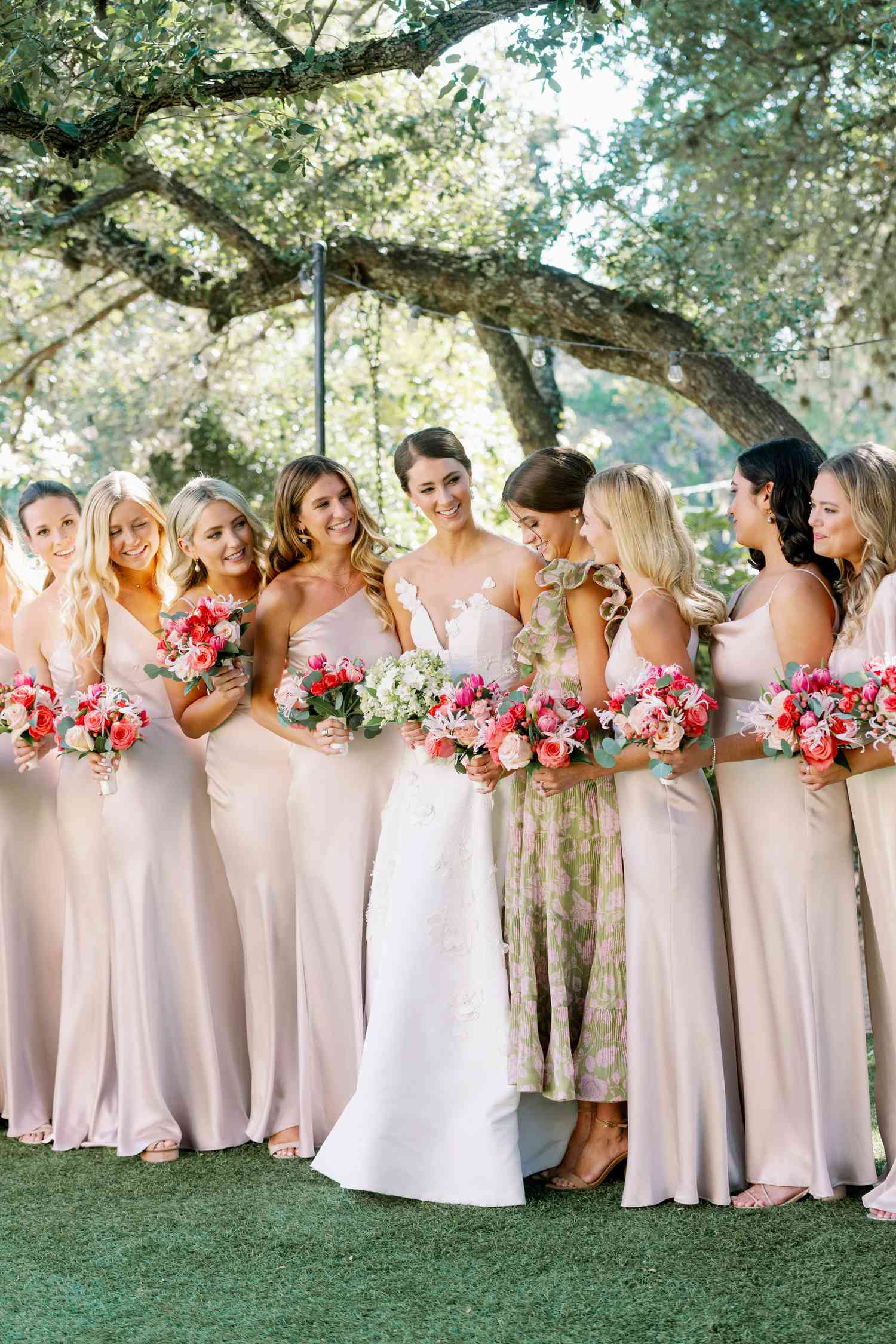 bride and bridal party