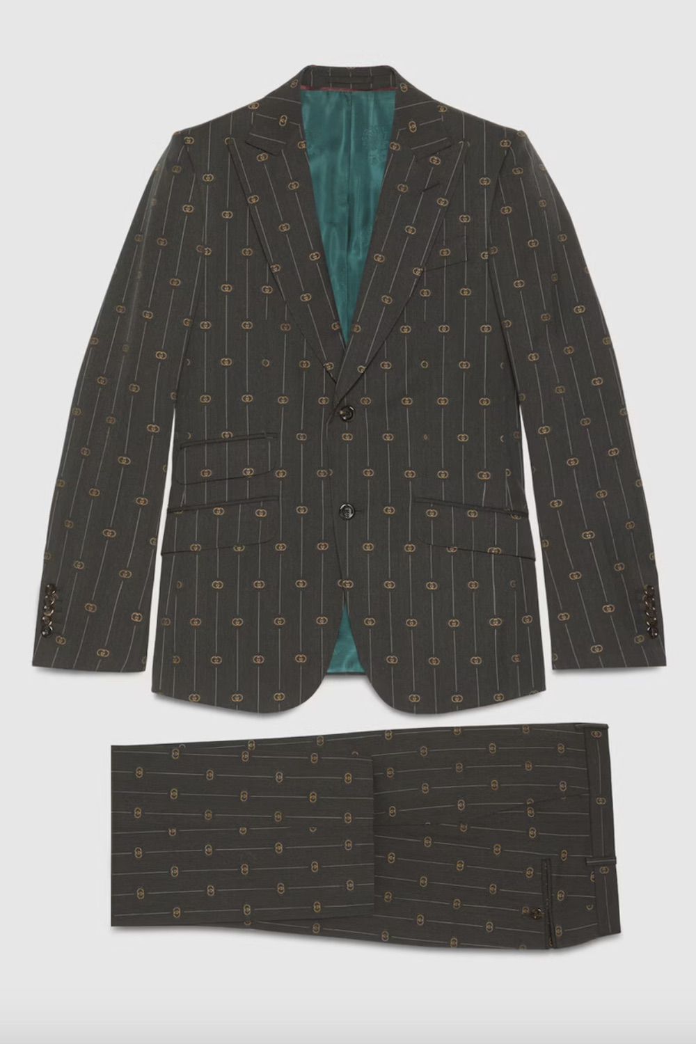 Gucci Heritage Interlocking G Stripe Wool Suit