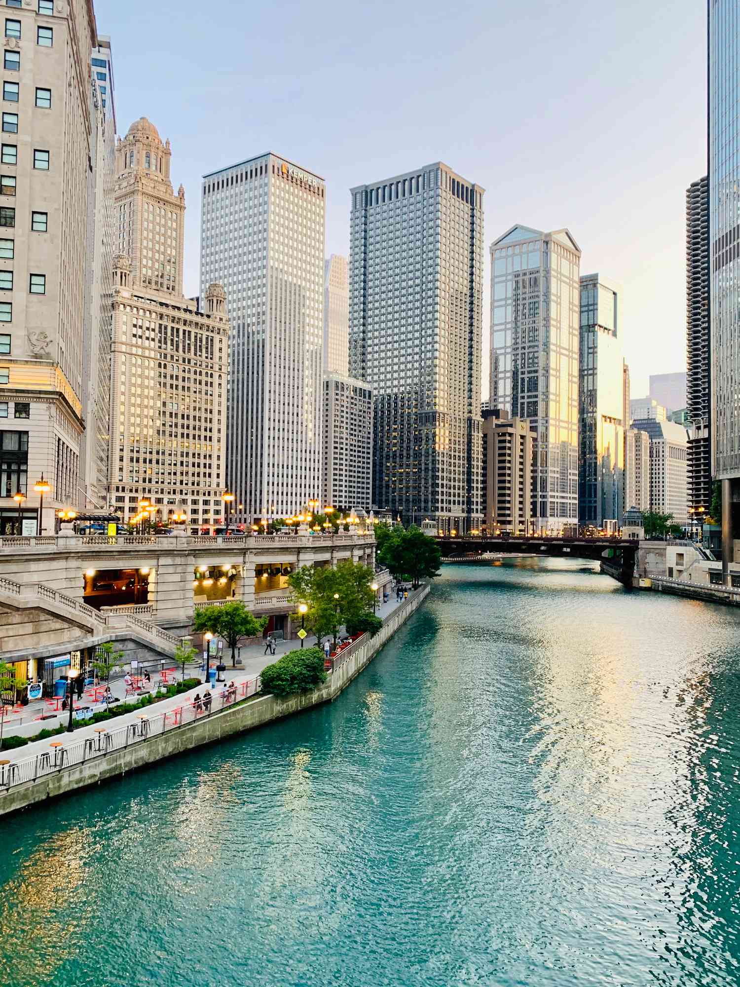 Chicago river walk