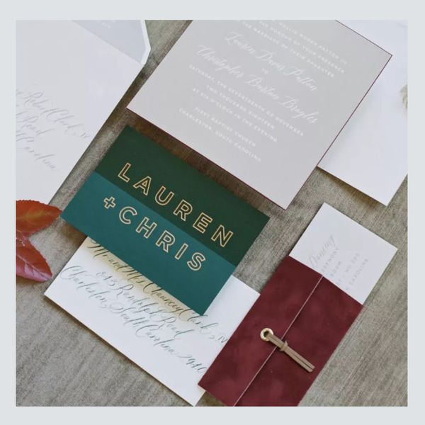 winter wedding invitations