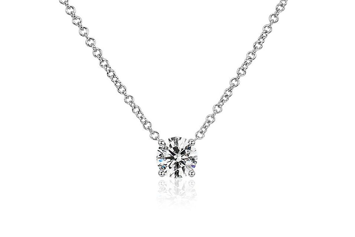 Blue Nile Floating Solitaire Pendant