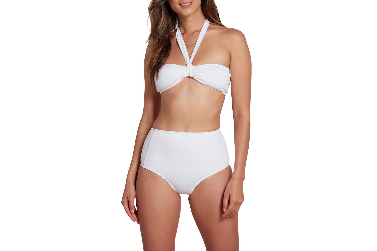 Sauipe Bianca White Strapless Bandeau Bikini Top