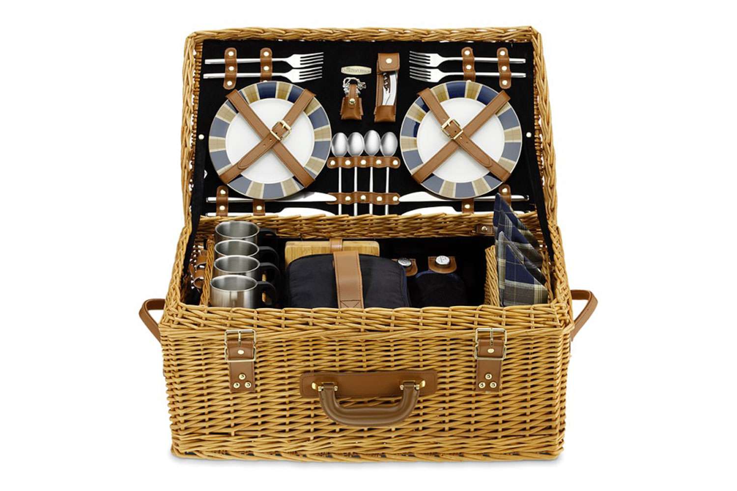 Williams Sonoma Wicker Picnic Basket