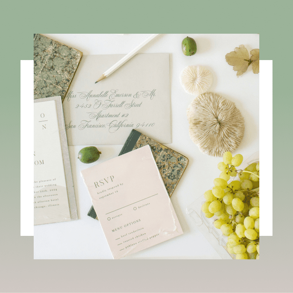 elegant wedding invitiation