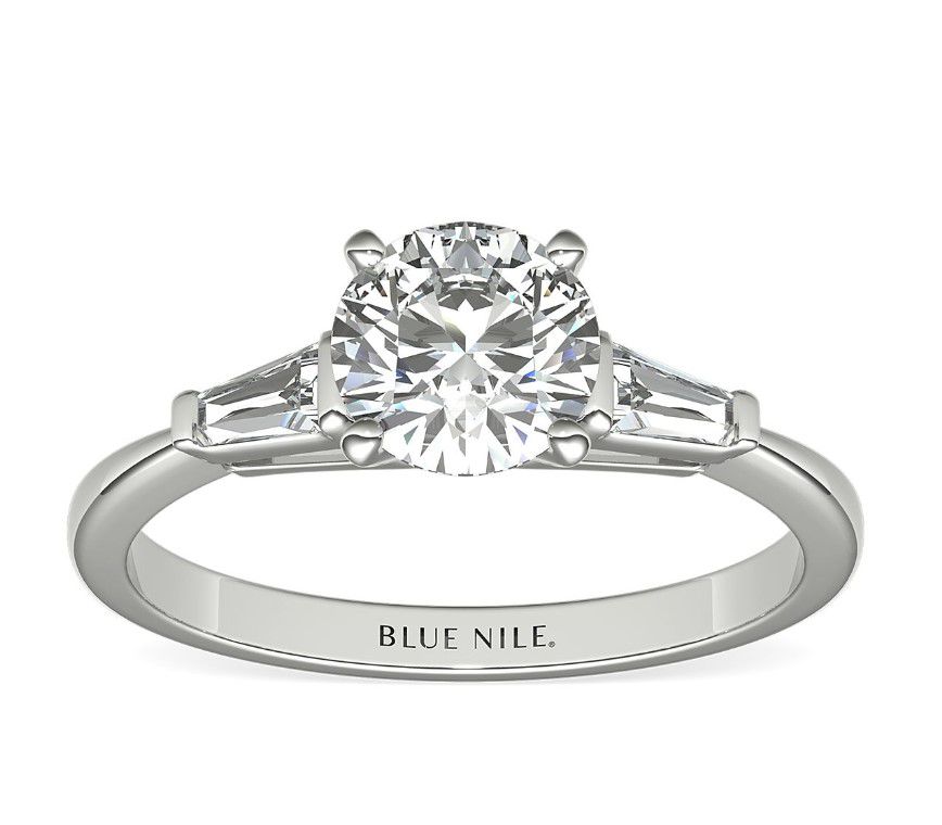 Blue Nile Tapered Baguette Diamond Engagement Ring