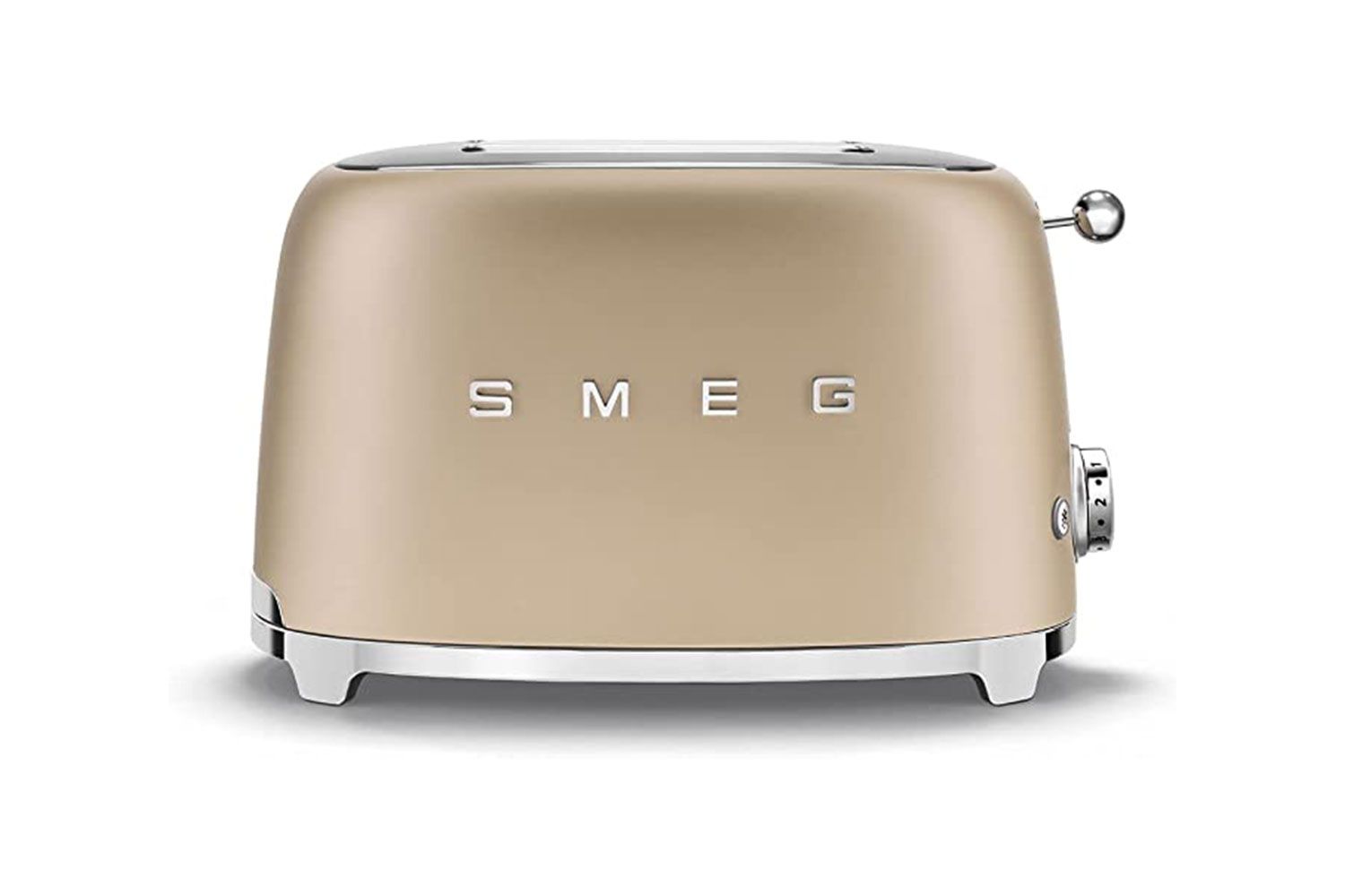 Smeg 2-Slice Toaster in Matte Champagne