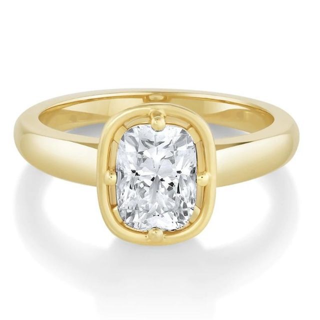 georgia setting solitaire gold ring