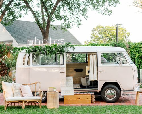 old-fashioned van photo booth