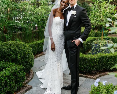 Portrait of Wedding Couple