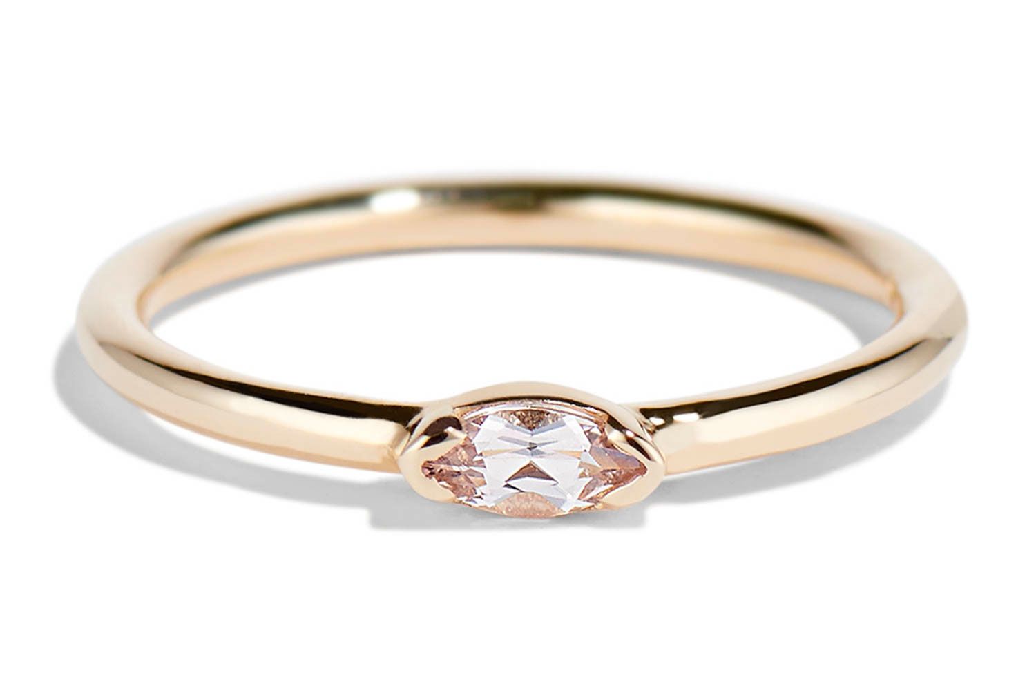 Nikko Mini Morganite Marquise Ring