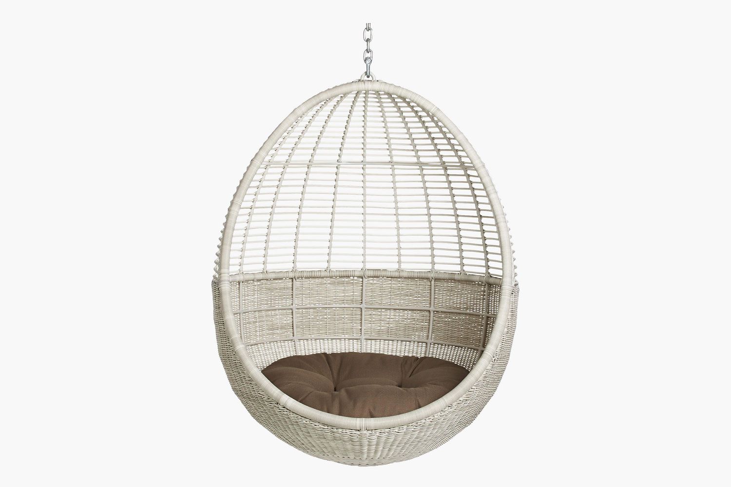 CB2 Pod Hanging Chair With Cushion