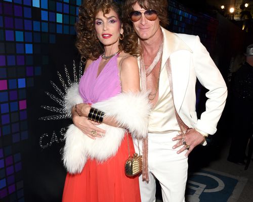 Cindy Crawford and Rande Gerber dressed up in a couples costume for the Casamigos Halloween Party