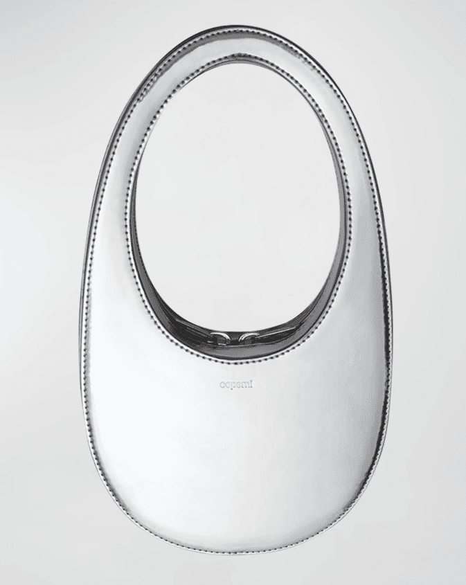 Coperni Swipe Mini Metallic Top Handle Bag