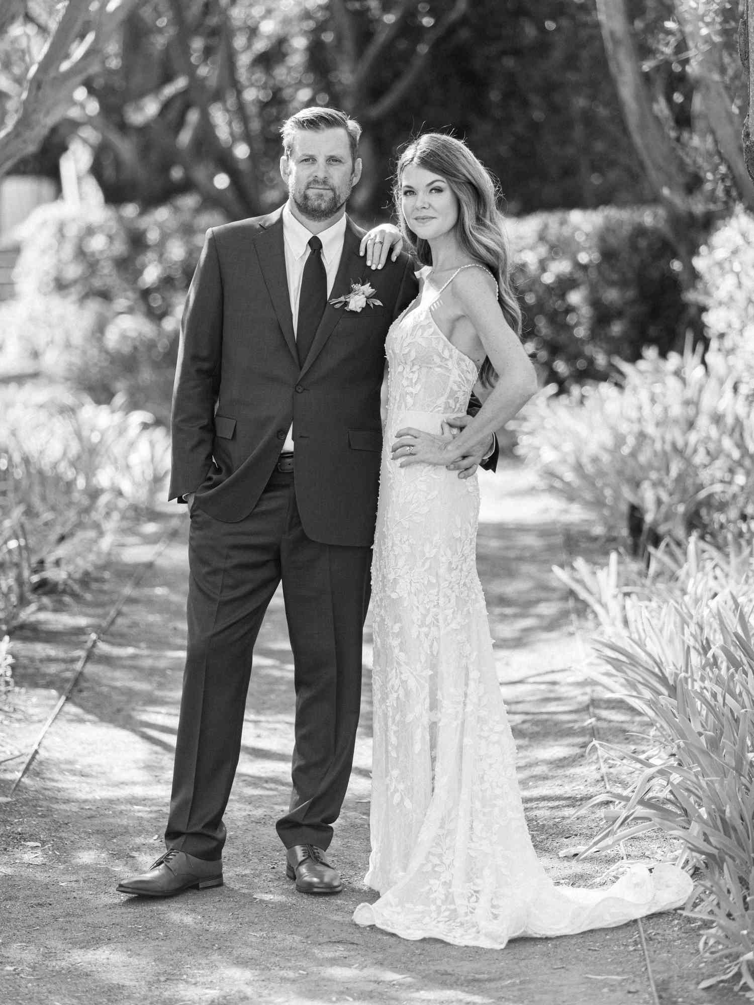 bride and groom portrait