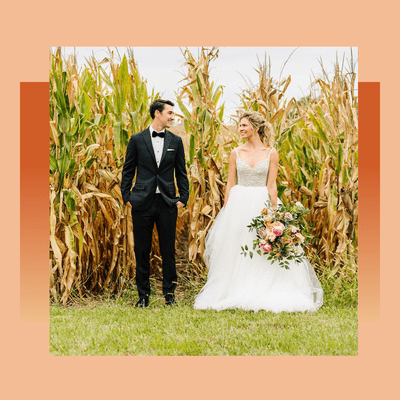 couple in corn field