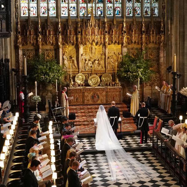 Prince Harry and Meghan Markle During Wedding Ceremony Officiated by Justin Welby, Archbishop of Canterbury, at St. George's Chapel