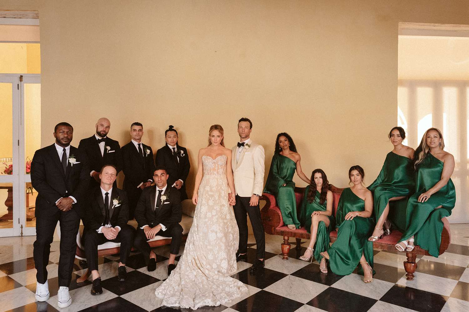 wedding party portrait