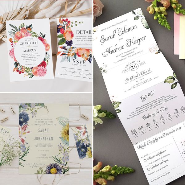 Best Floral Wedding Invitations