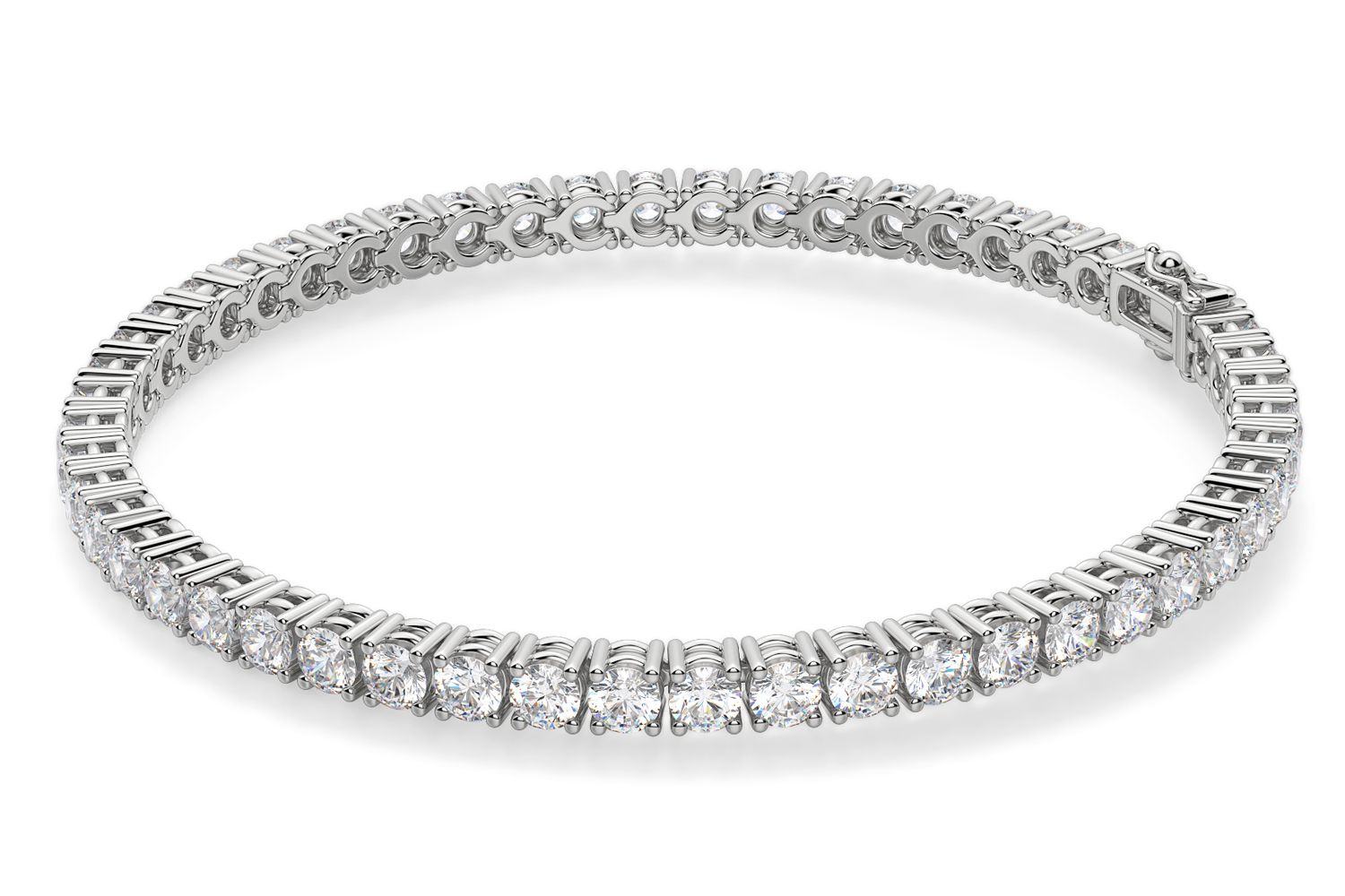 Diamond Nexus Round Cut 6 Carat Tennis Bracelet